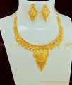 NLC573 - Indian Jewellery One Gram Gold Forming Necklace with Earring Imitation Jewellery