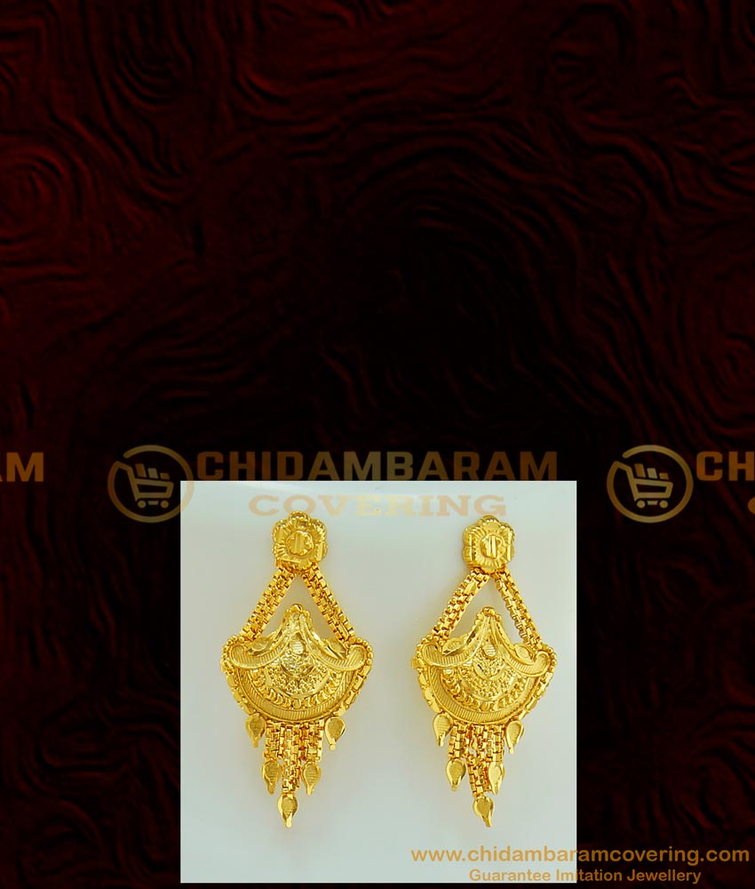 NLC573 - Indian Jewellery One Gram Gold Forming Necklace with Earring Imitation Jewellery