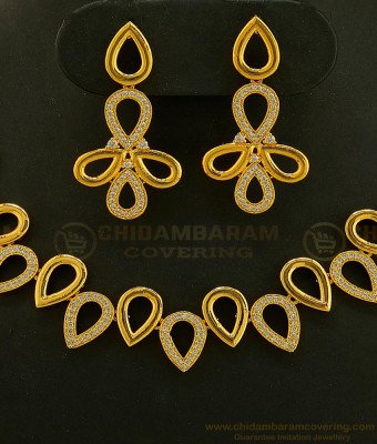 NLC588 - Adorable Never Fade High Quality Stone Necklace Set Party Wear Collections Online