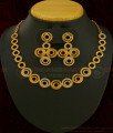 NLC589 - Charming Party Wear Modern Artificial Diamond Necklace Set Best Gift for Girls 