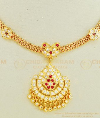 NLC603 - New Model Impon Attigai Necklace Designs Gold Plated Jewellery Online