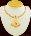 NLC605 - First Quality Thick Metal Stone Attigai Gold Design South Indian Wedding Jewellery Online