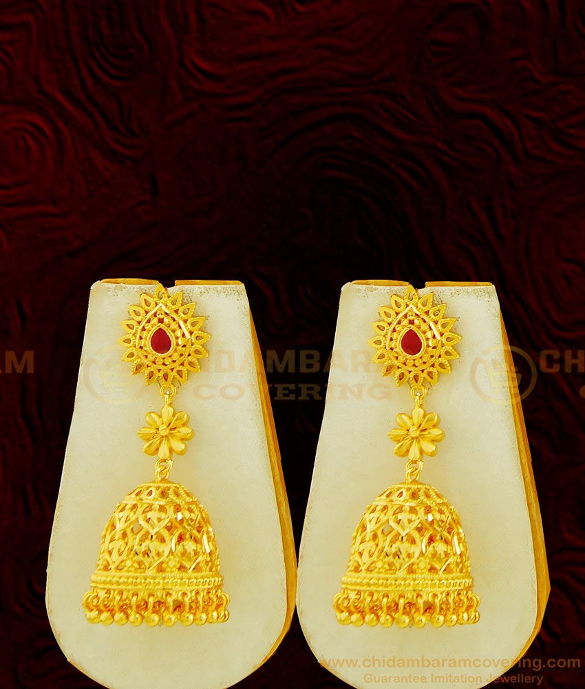 NLC611 - Real Gold Color High Quality Flower Design Gold Forming Choker Necklace with Earring Bridal Jewellery 