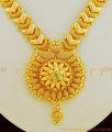 NLC640 - New Collection Net Pattern Leaf Design Emerald Stone Necklace for Wedding
