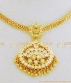 NLC655 - Panchaloha Gold Plated Full White Stone Five Metal Impon Attigai Necklace South Indian Jewelry  
