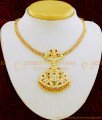 NLC658 - Thick Metal Impon Lakshmi Design Multi Stone Attigai Design Guarantee Attigai Necklace Buy Online