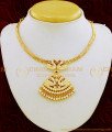NLC661 - Five Metal Panchaloha Impon Necklace Ad Stone Double Swan Getti Metal Attigai Necklace Online
