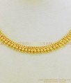 NLC664 - Simple Party Wear One Gram Gold Gold Beads Guarantee Necklace Online