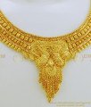 NLC668 - Latest Necklace Design Gold Tone Forming Gold Necklace with Earring Set Buy Online