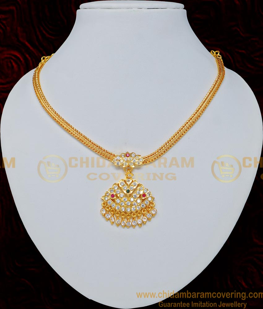 NLC679 - South Indian Impon Attigai necklace Design Buy Online