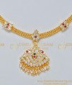 NLC683 - Five Metal Impon Attigai Necklace Design Best Price Online