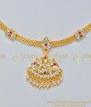 NLC684 - One Gram Gold Impon Panchaloha Necklace Design Buy Online