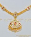 NLC685 - Chidambaram Covering Impon Attigai Necklace Design for Wedding 
