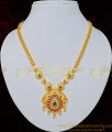 NLC707 - Unique Party Wear One Gram Gold Original Kemp Stone Necklace Online