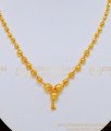 NLC712 - Simple Look Party Wear Gold Beads Necklace Guarantee Necklace Online