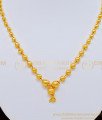 Nlc713 - Gold Plated Single Line Gold Balls Chain Gold Mani Mala Necklace Online Shopping