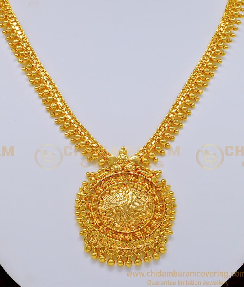 NLC729 - Bridal Wear New Simple Plain Necklace Design Buy Indian Bridal Jewelry Online