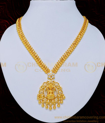 NLC743 - Unique Uncut Diamond Stone Lakshmi Design High Quality Wedding Necklace Guaranteed Jewelry  