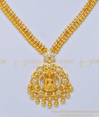 NLC743 - Unique Uncut Diamond Stone Lakshmi Design High Quality Wedding Necklace Guaranteed Jewelry  