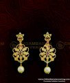 NLC767 - Gold Plated Bridal Wear Ad Stone Lakshmi Design Small Choker Necklace with Earing Set Online