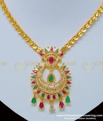 NLC772 - Latest Party Wear American Diamond Designer Necklace Design for Girls