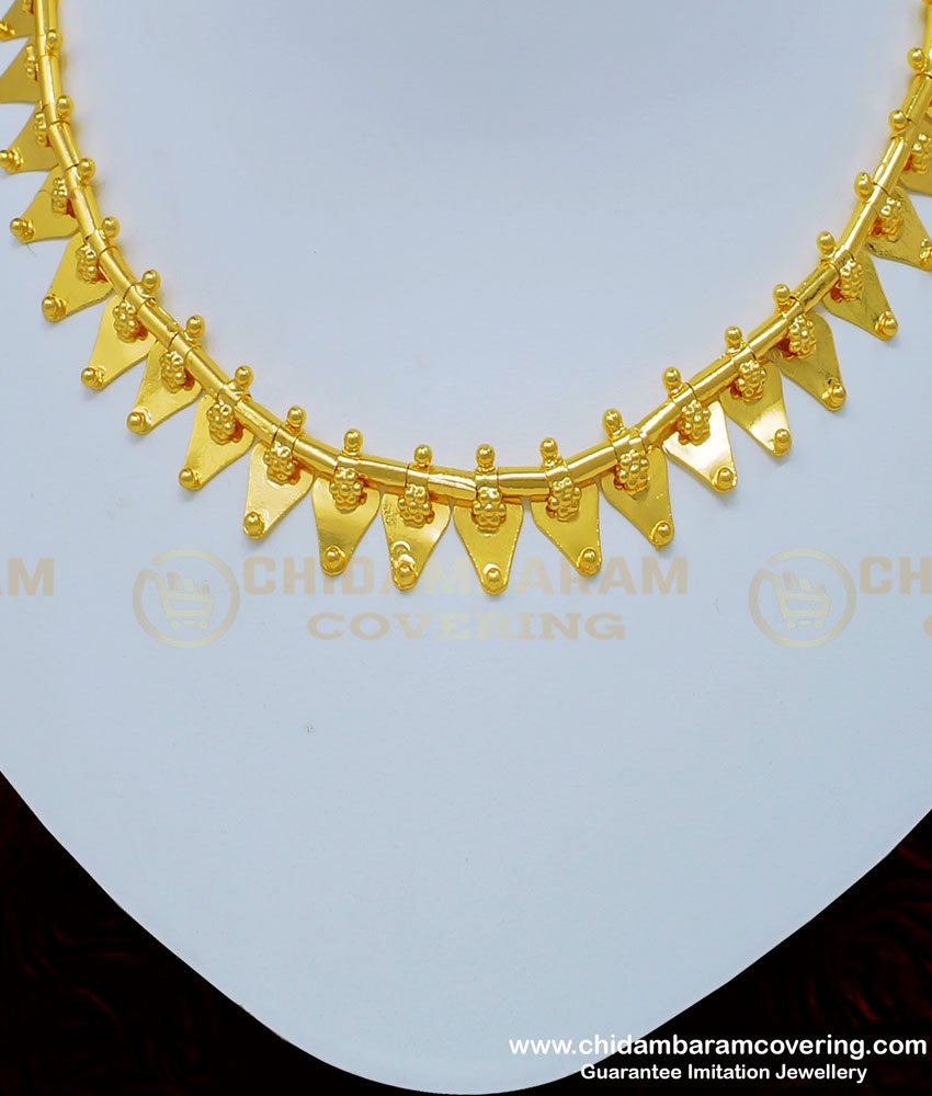 Nlc779 - One Gram Gold Kerala Gold Jewelry Design Thalikoottam Necklace Buy Online