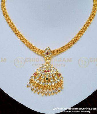 NLC785 - Five Metal Old Model Attigai Simple Attigai Necklace for Wedding