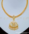 NLC790 - One Gram Gold Gold Design White Stone Dollar Impon Attigai for Women 