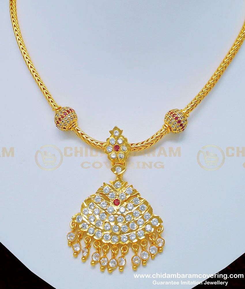 NLC791 - One Gram Gold Impon Side Mugappu Balls Panchaloha Attigai Buy Online