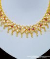NLC799 - New Wedding Collection First Quality Stone Bridal Impon Choker Necklace Buy Online