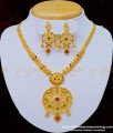 NLC804 - Unique Flower Design High Quality Gold Forming Necklace Set for Wedding
