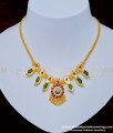 NLC816 - Traditional Kerala Green Nagapadam Necklace Gold Plated Jewellery Online