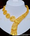 NLC823 - Unique Modern Dubai Jewelry Gold Designer Necklace with Earring Set Online
