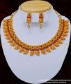 NLC834 - Latest Nagas Collection Premium Quality Lakshmi Kemp Stone Bridal Wear Necklace Set Online 