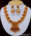 NLC844 - Attractive Lakshmi Design Necklace Wedding Bridal Temple Jewellery Set for Marriage 