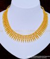 NLC879 - One Gram Gold Light Weight Kerala Mullapoo Necklace Design for Women
