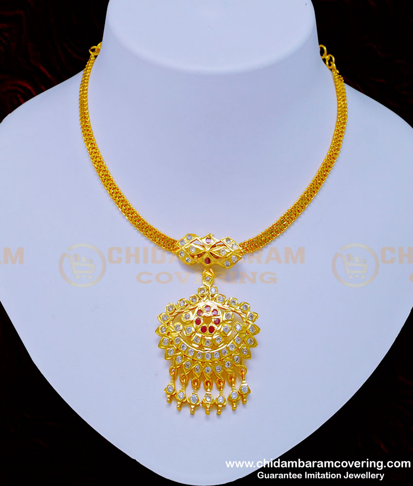 NLC885 - New Model Impon Attigai One Gram Gold Five Metal Jewellery Online