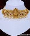 NLC894 - Premium Quality Nagas Jewellery Bridal Wear Ad Stone Lakshmi Antique Choker Necklace Set for Wedding 