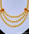 NLC899 - New Model Light Weight 1 Gram Gold Jewellery Layered Necklace for Women 