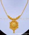 NLC901 - Real Gold Design Simple Light Weight Pure Gold Plated Guarantee Necklace Online