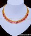 NLC905 - Beautiful Ruby Stone Necklace First Quality One Gram Gold Necklace Buy Online
