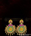 NLC917 - Latest Bridal Wear Uncut Diamond Stone Necklace Pattern Gold Look Necklace Set Guaranteed Jewellery Online