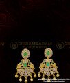 NLC919 - Unique Wedding Jewellery First Quality Uncut Diamond Stone Necklace With Earrings One Gram Gold Jewellery 