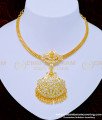 NLC927 - First Quality Impon Lakshmi Dollar White Stone Gold Plated Attigai for Wedding 