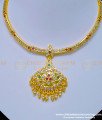 NLC929 - First Quality One Gram Gold Getti Metal Gold Attigai multi stone Impon Attigai Necklace