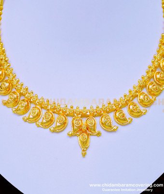 NLC936 - Traditional Gold Mango Necklace Design Gold Plated Jewellery Buy Online