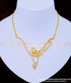 NLC940 - Elegant American Diamond White Stone Party Wear Necklace for Girls