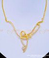NLC940 - Elegant American Diamond White Stone Party Wear Necklace for Girls