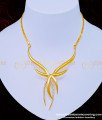 NLC941 - Unique Diamond Stone Sri Lankan Gold Wedding Necklace Design Online