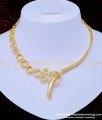 NLC945 - Unique Diamond Look White Stone Party Wear Necklace Set for Women 